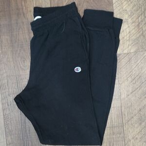 Champion Mens Black Sweatpants Loungewear Athletic Jogging Pant Size Small